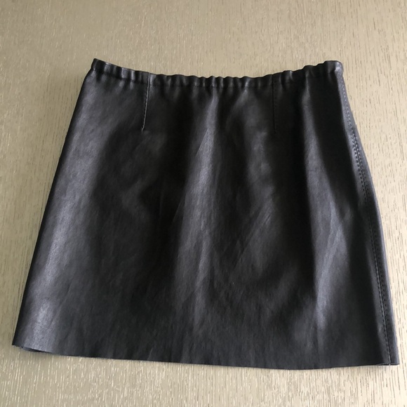 STOULS Paris mini leather skirt Size M - Picture 8 of 14